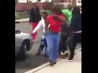a group of black women and fat fighting
