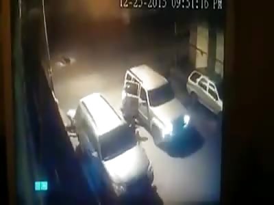 In Venezuela: Thugs Rob And Carjack A Guy Running Him Over With His Own Car For Good Measure