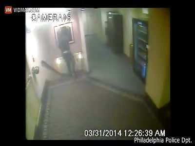 Wild shootout at Philadelphia motel caught on CCTV