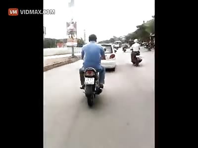 A wild police chase in Thailand.