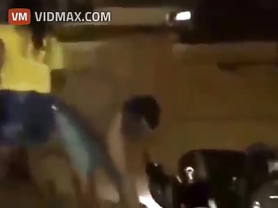 Brazilian man slams the f-ck out of a Military Policeman trying to arrest him